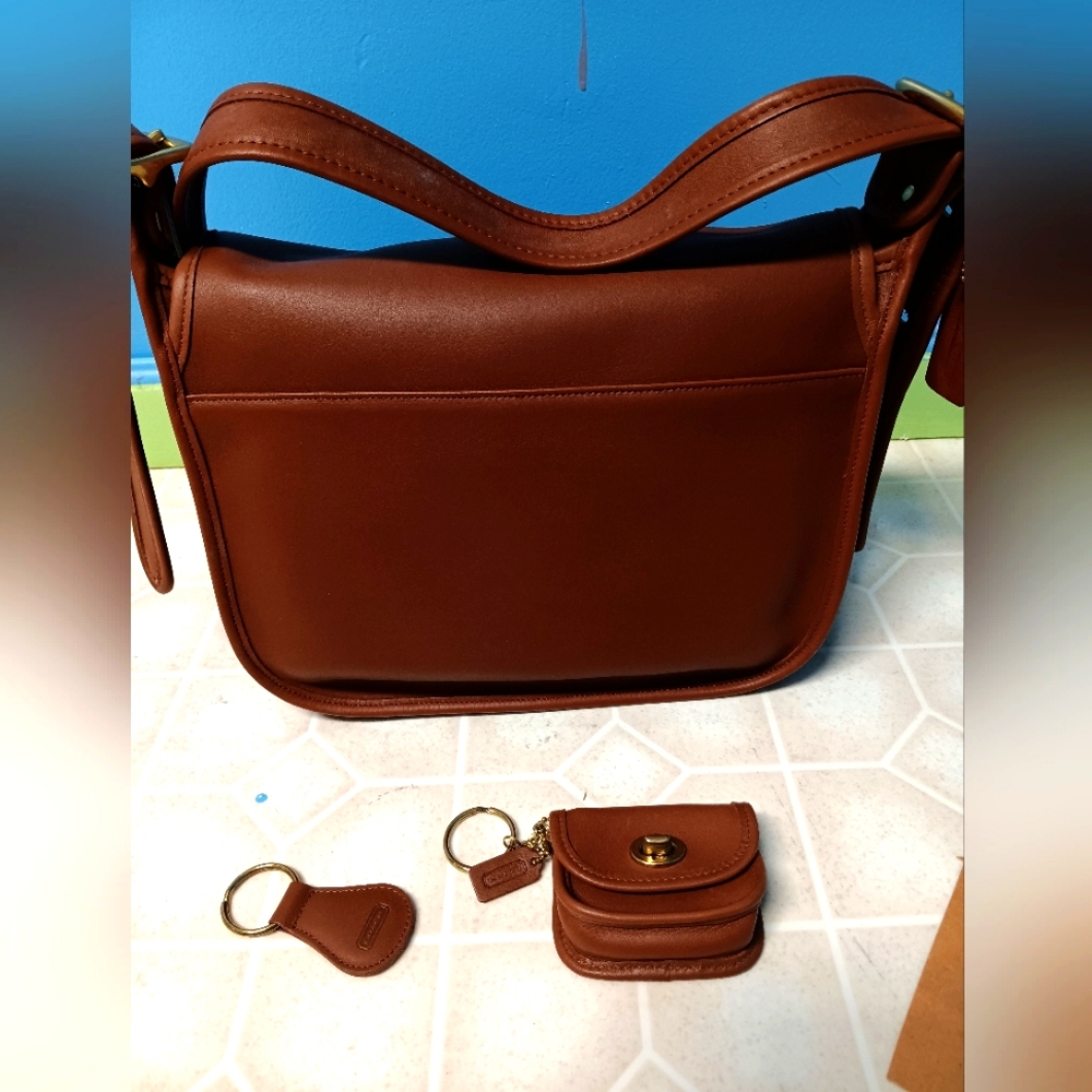 Brand new vintage Coach bag with accessories
